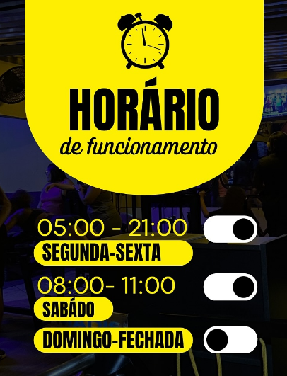 Horários de funcionamento